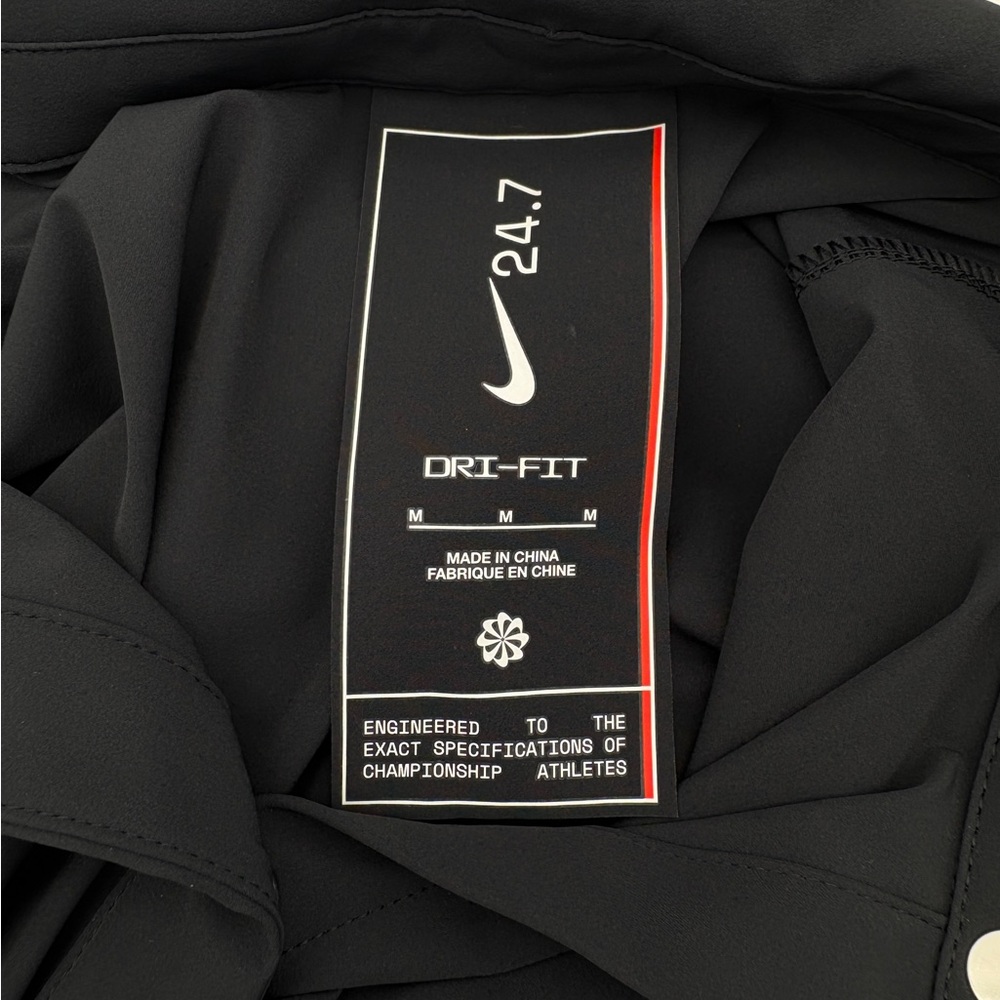 NWT Nike Women's 24 7 Perfect Stretch Dri FIT Med BlackTraining Exercise Shirt - Picture 7 of 9